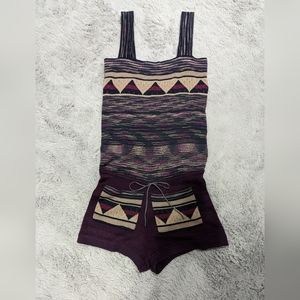 Free People Fair Isle Sweater Romper